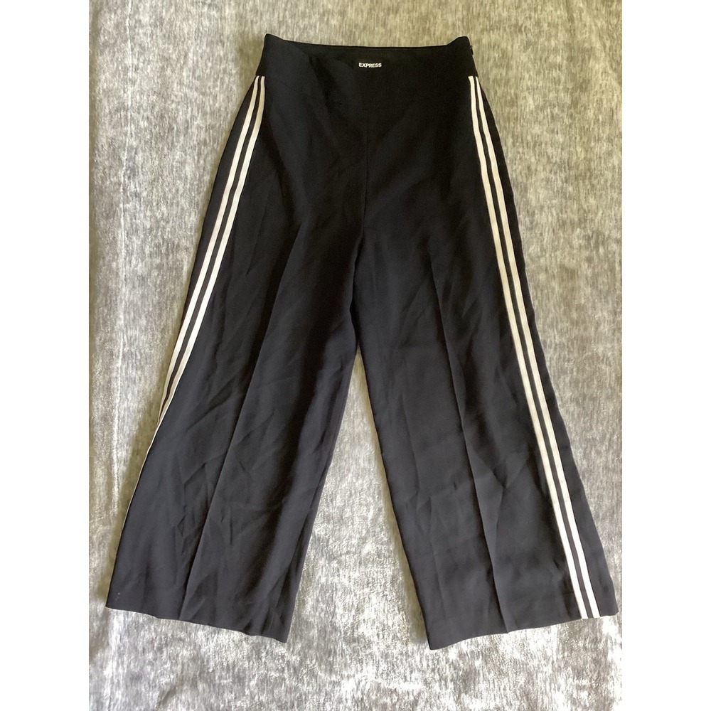 Express Cropped Culottes High Rise Side Stripe
